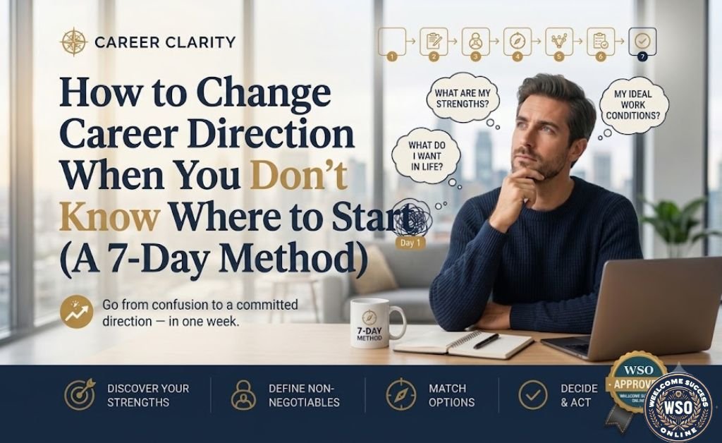How to Change Career Direction When You Don't Know Where to Start (A 7-Day Method)