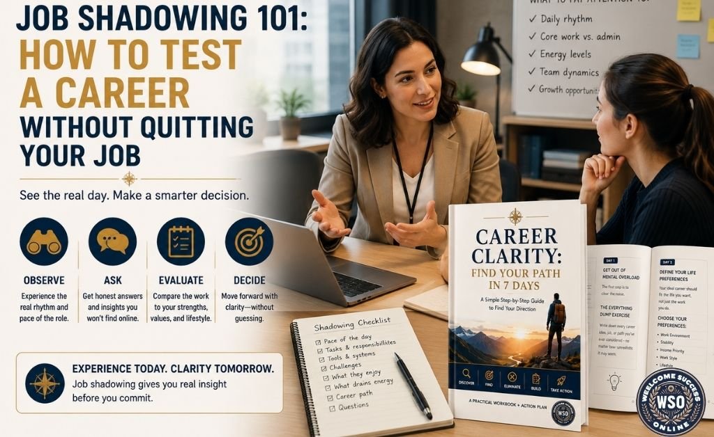Job Shadowing 101: How to Test a Career Without Quitting Your Job
